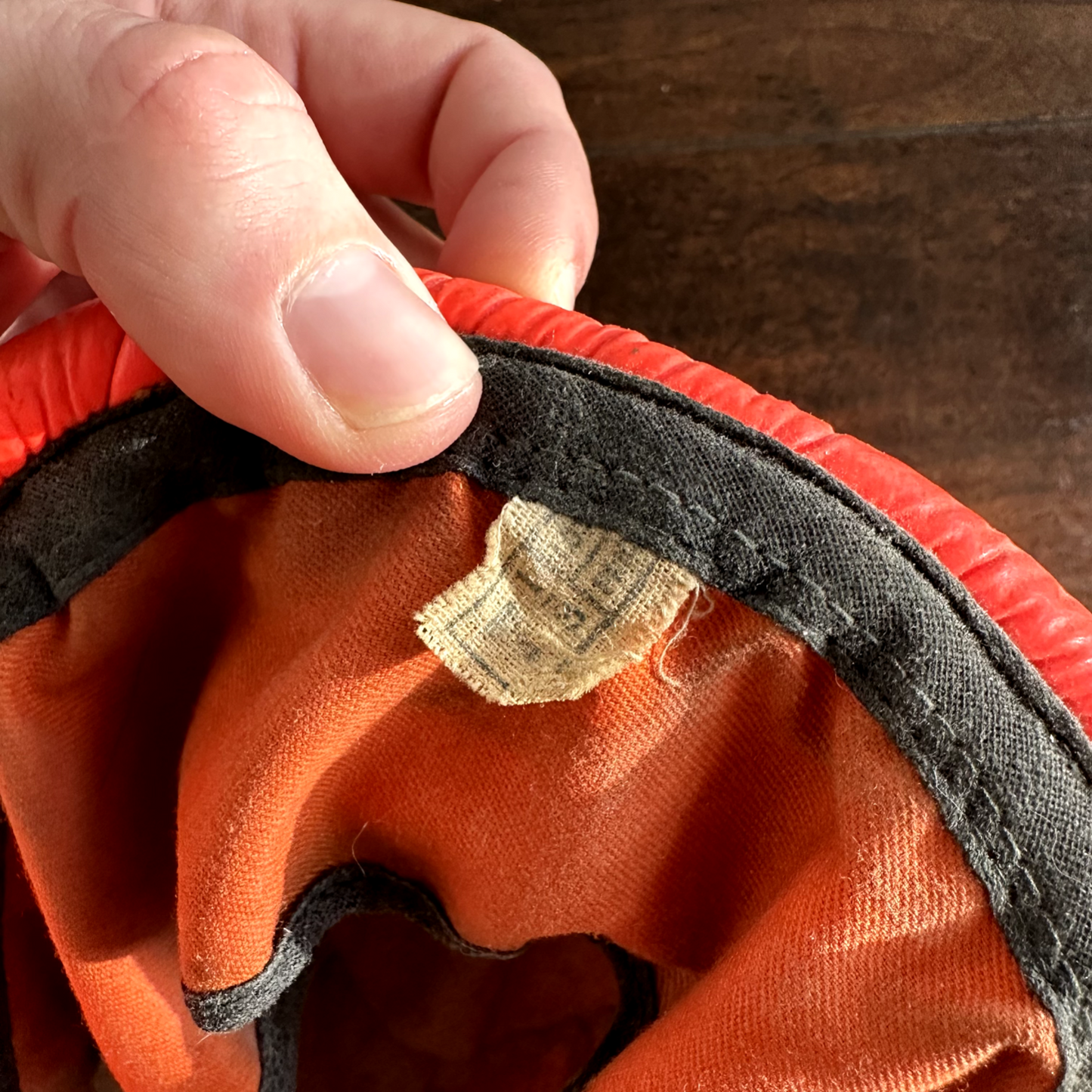 Vintage 1950s Fisherman Hunting Hat Cap Bucket Orange 7 1/8 WWII 50s 60s