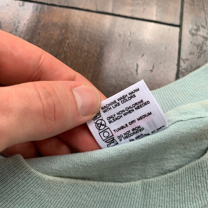 Bermuda Triangle Vintage T Shirt Creepy Nirvana Grunge Rap Green Sail Boat Cool 