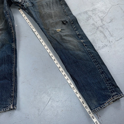 Levis 501 Big E Vintage 60s Redline Selvedge USA XX 1960s Jeans Act 28x28