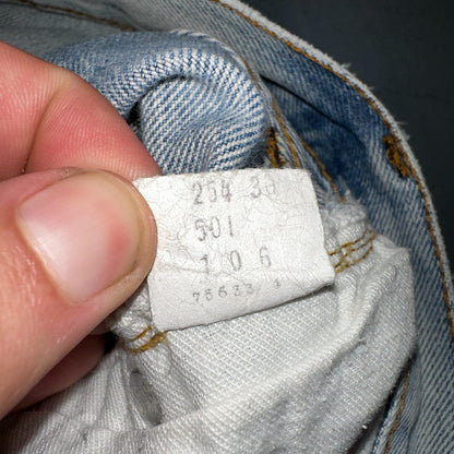 Levis 501 Vintage 80s Redline Selvedge USA XX Jeans Light Wash 36x36 Act 33x31