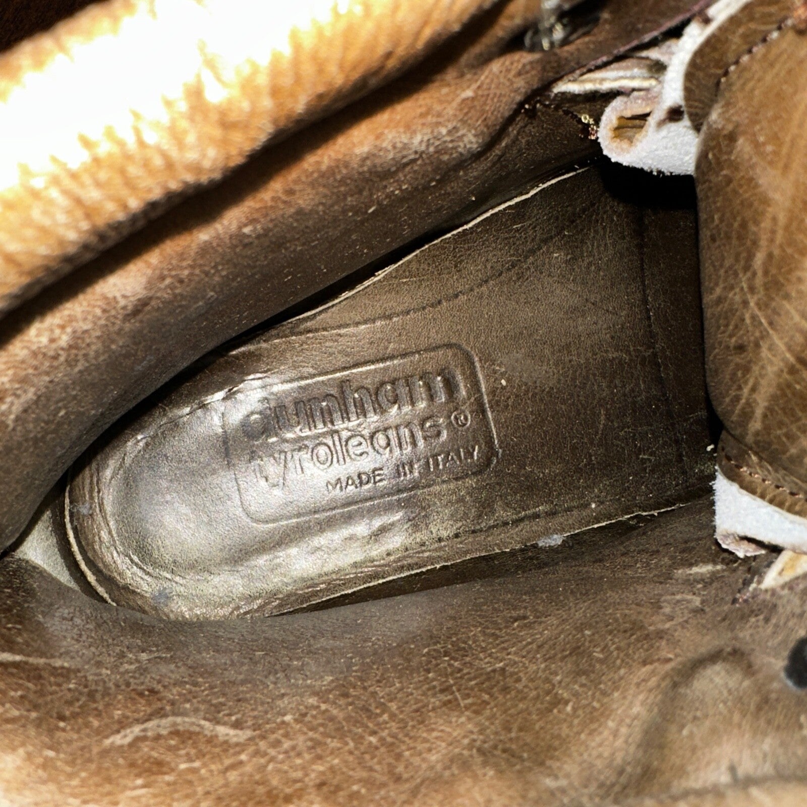 VTG Dunham Men’s 7? Tyrolean Mountain Hiking Boots Vibram Sole Italy