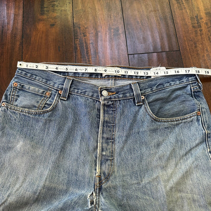 Levis 501 Vintage Y2K Straight Leg XX 2000s Jeans 36x32 Light Wash 36x30