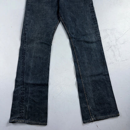 Lee VTG 70s Riders Denim Boot Cut Flare Jeans USA 33x35 Dark Wash Cowboy 1970s
