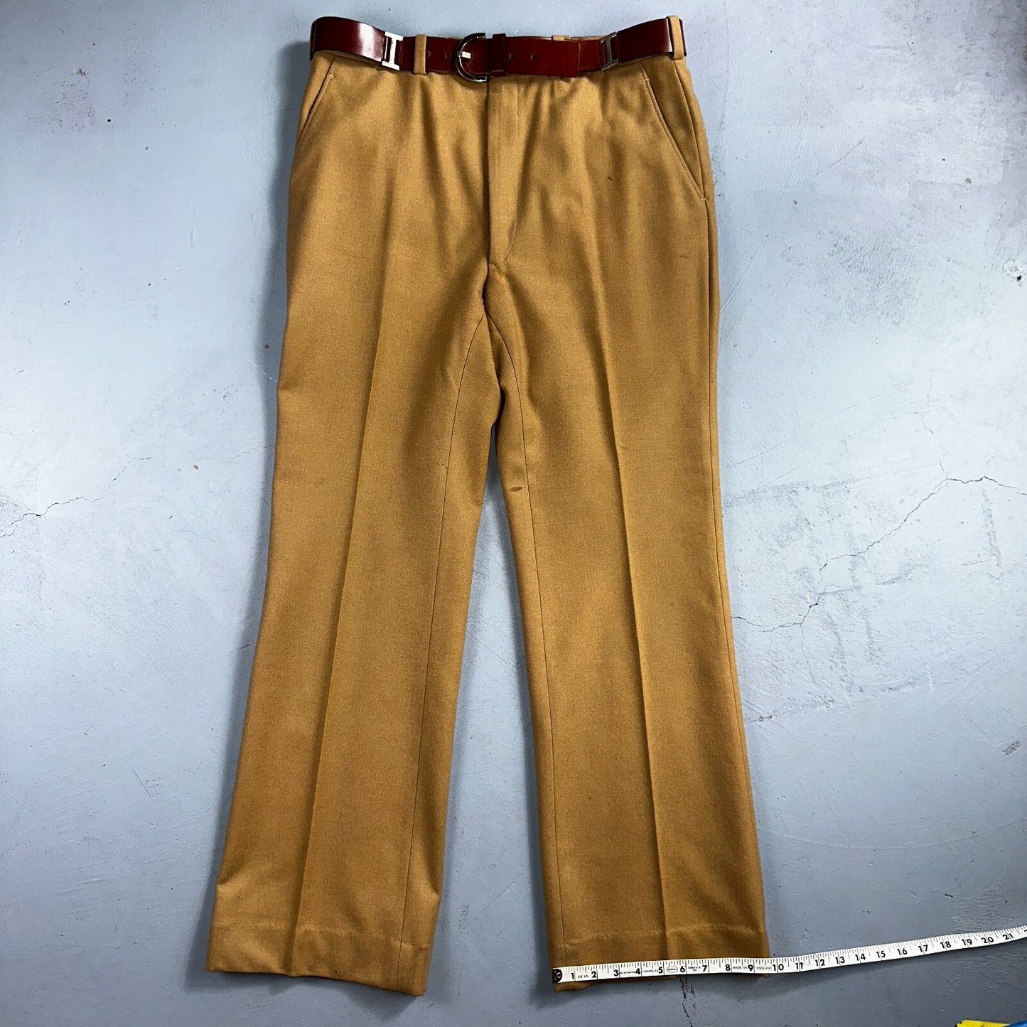 VTG Mens 3 PC Suit 40 Jacket Coat Pants Brown Rockabilly 70s 1970s Complete Fit