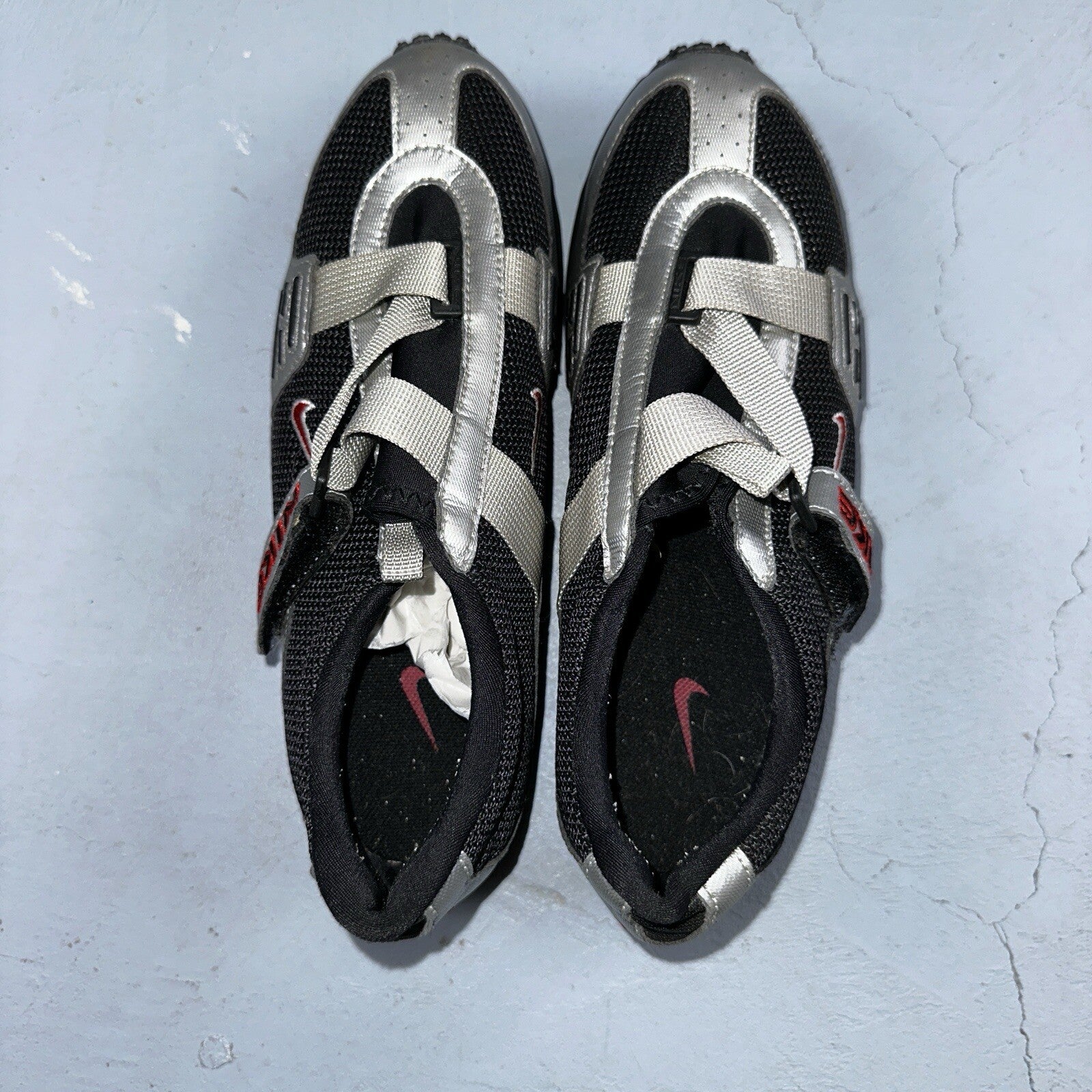 Nike Size 10 VTG 171105-061 Contagious Women's Cycling Shoes Silver 1998 90s