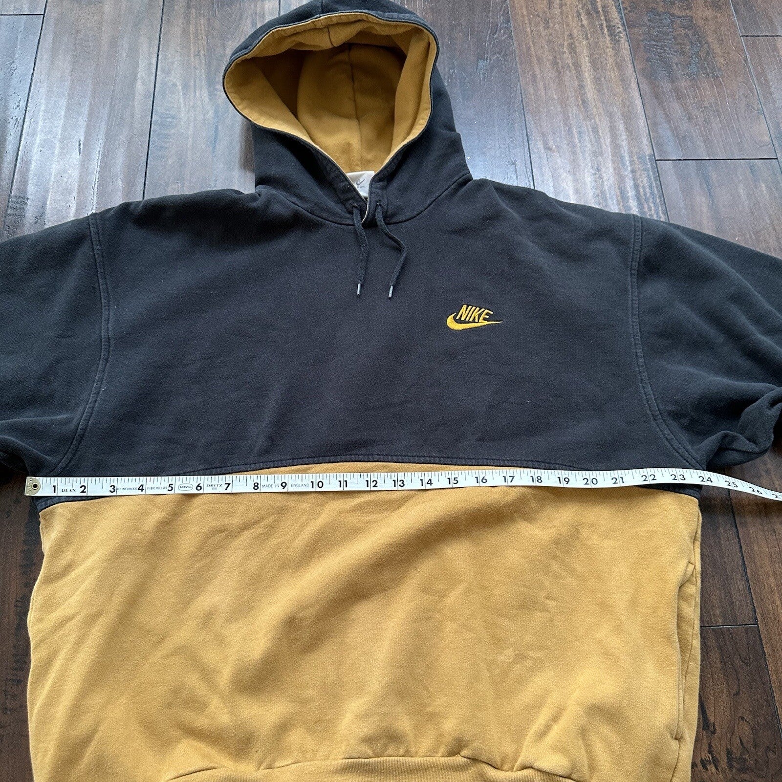 Nike Vintage Sweatshirt Mens T Shirt Tonal Hoodie Center Swoosh Rap Fall Brown