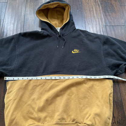 Nike Vintage Sweatshirt Mens T Shirt Tonal Hoodie Center Swoosh Rap Fall Brown