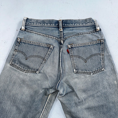 Levis 501 Vintage 80s Redline Selvedge USA XX Jeans Light Wash 30x36 Act 27x31
