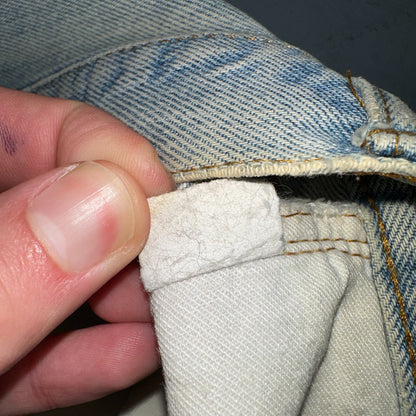Levis 501 Vintage 80s Redline Selvedge USA XX Jeans Light Wash 1980s Act 28x29