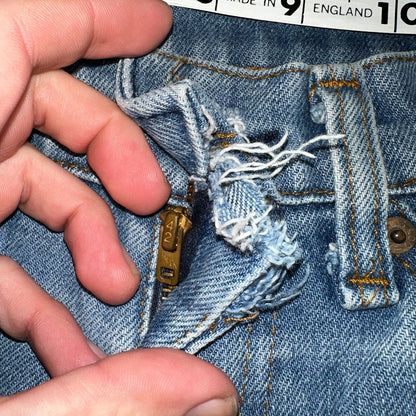 Levis 517 Vintage 80s USA Orange Tab Bootcut Flare Blue Jeans Talon Act 30x29