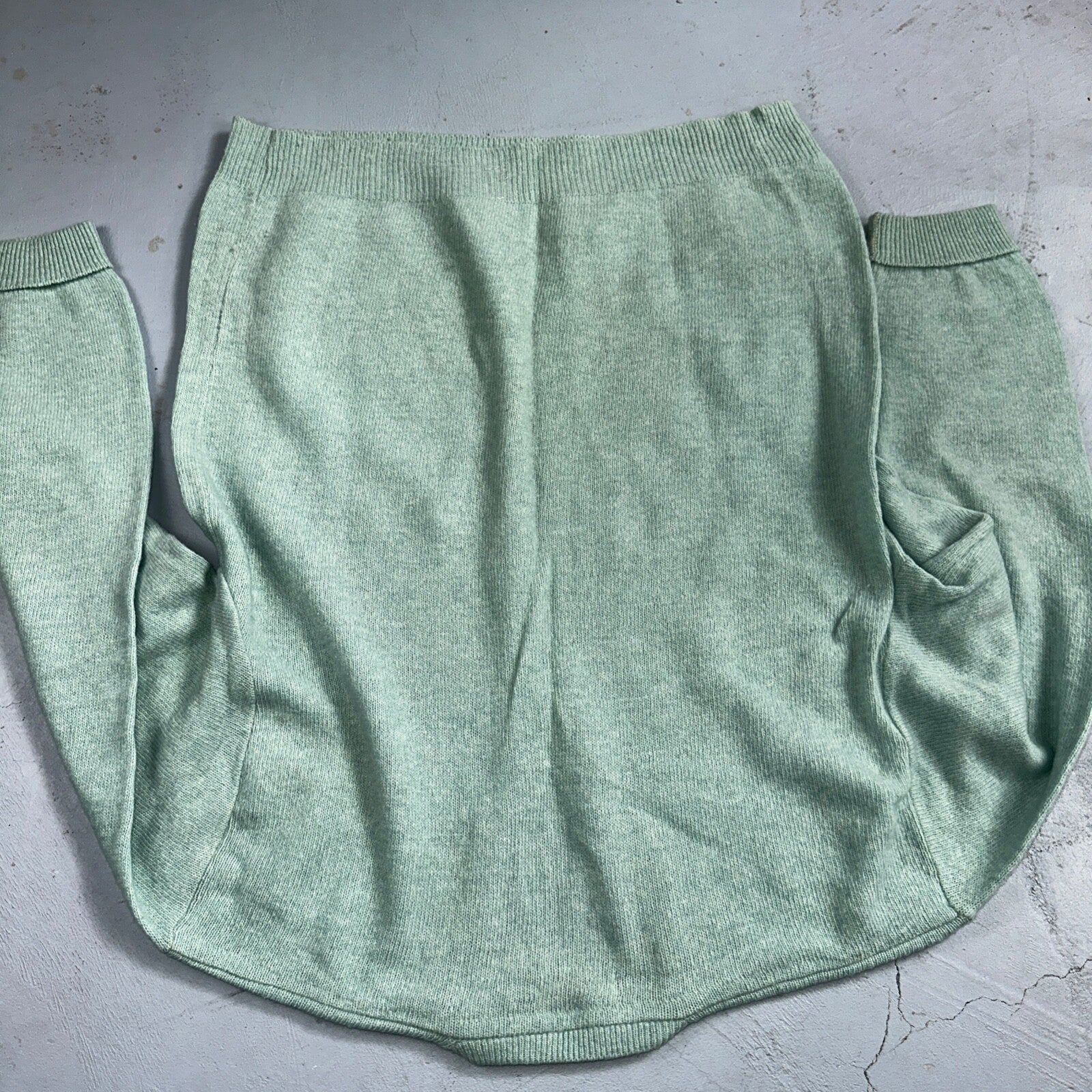 Lord Jeff Hampshire VTG 50s Knit XL Teal Green 1950s 60s Rockabilly Wool