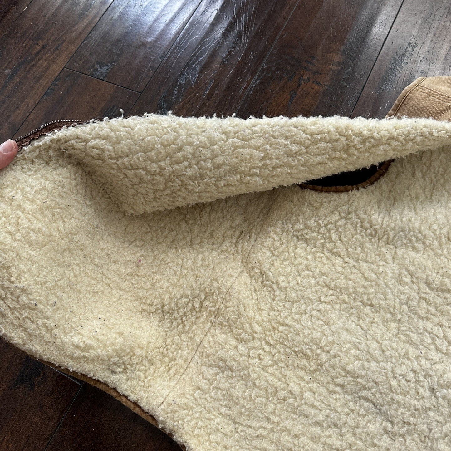 VTG 70s Carhartt Sherpa Lined Vest Mens XLT 6SVL Heavy Duck Canvas Hunting