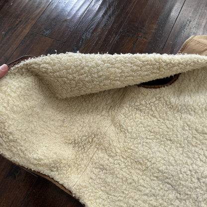 VTG 70s Carhartt Sherpa Lined Vest Mens XLT 6SVL Heavy Duck Canvas Hunting