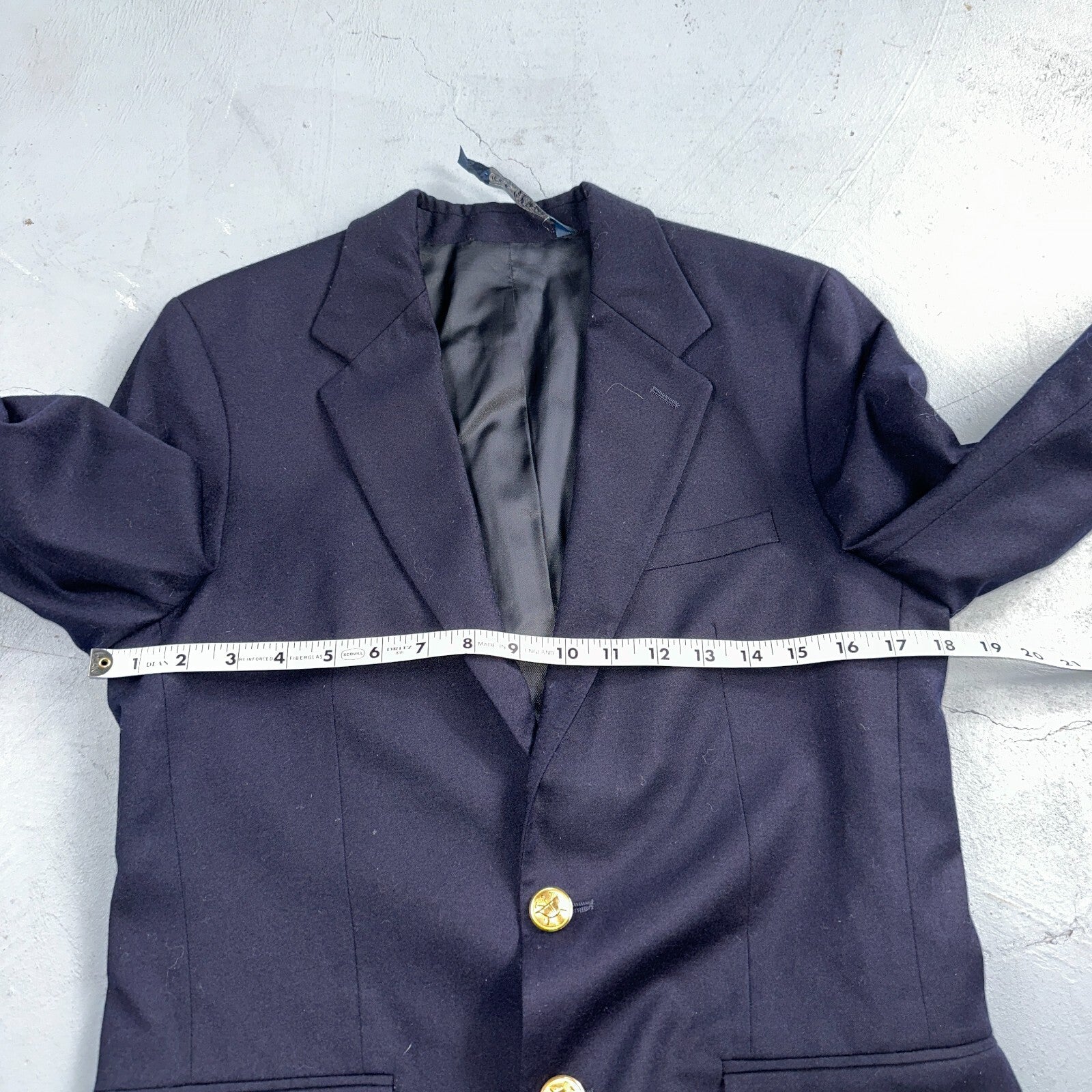 Women's Vintage Polo Ralph Lauren Blazer Jacket Made in Italy Sz 16 Wool 80s