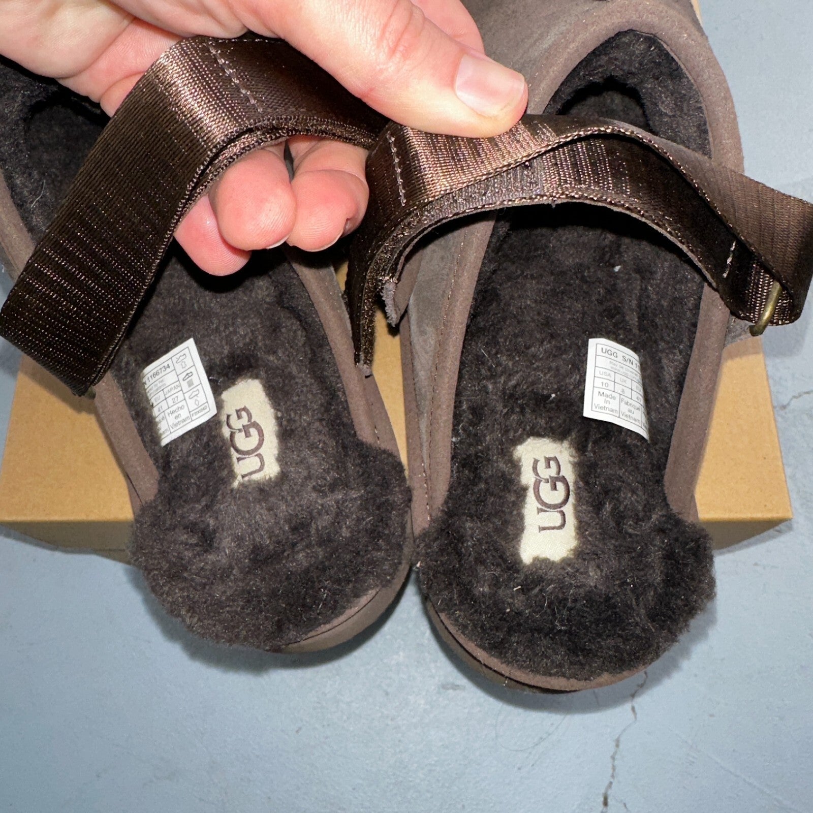 Ugg Australia Womens  Lanah Clog Platform Slipper Size 10 NIB Brown Chocolate