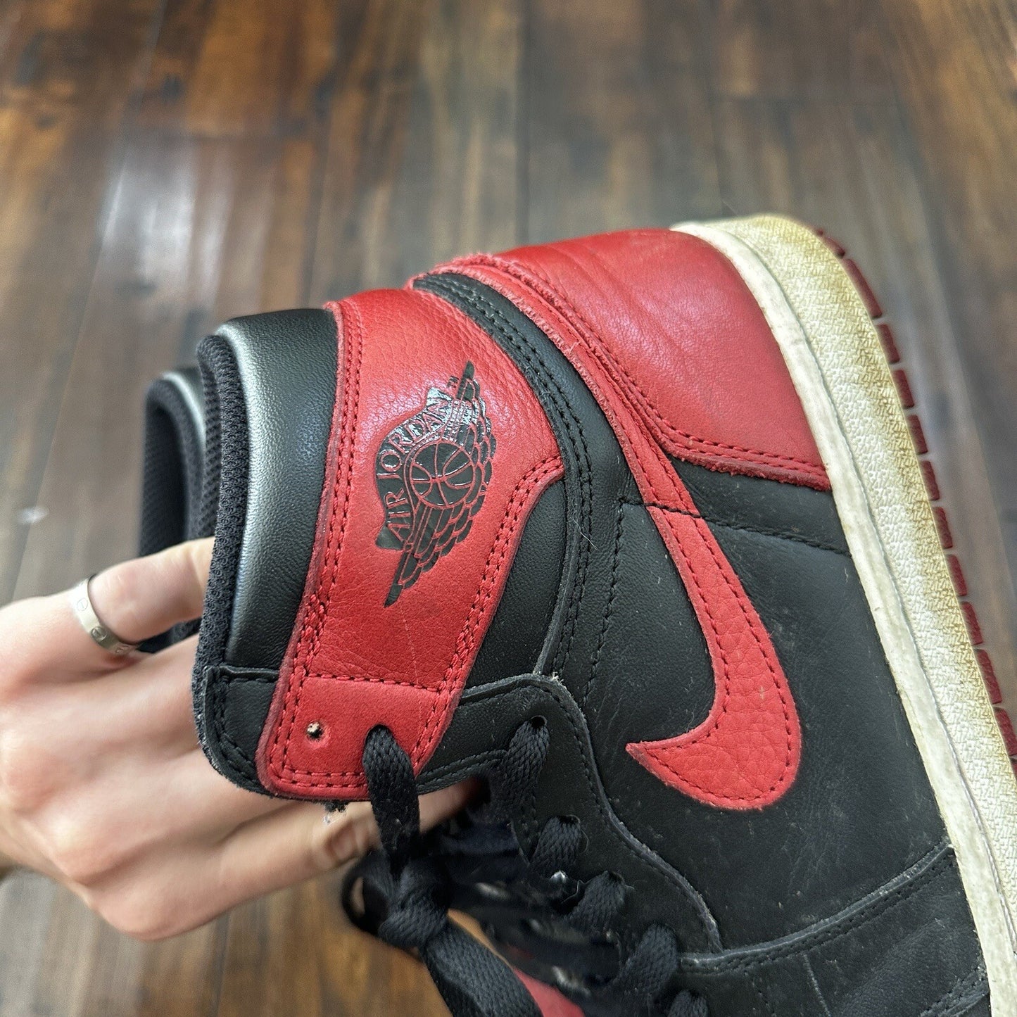 Size 8 - Jordan 1 Retro OG High Banned, Bred 2016 - 555088-001 No Box