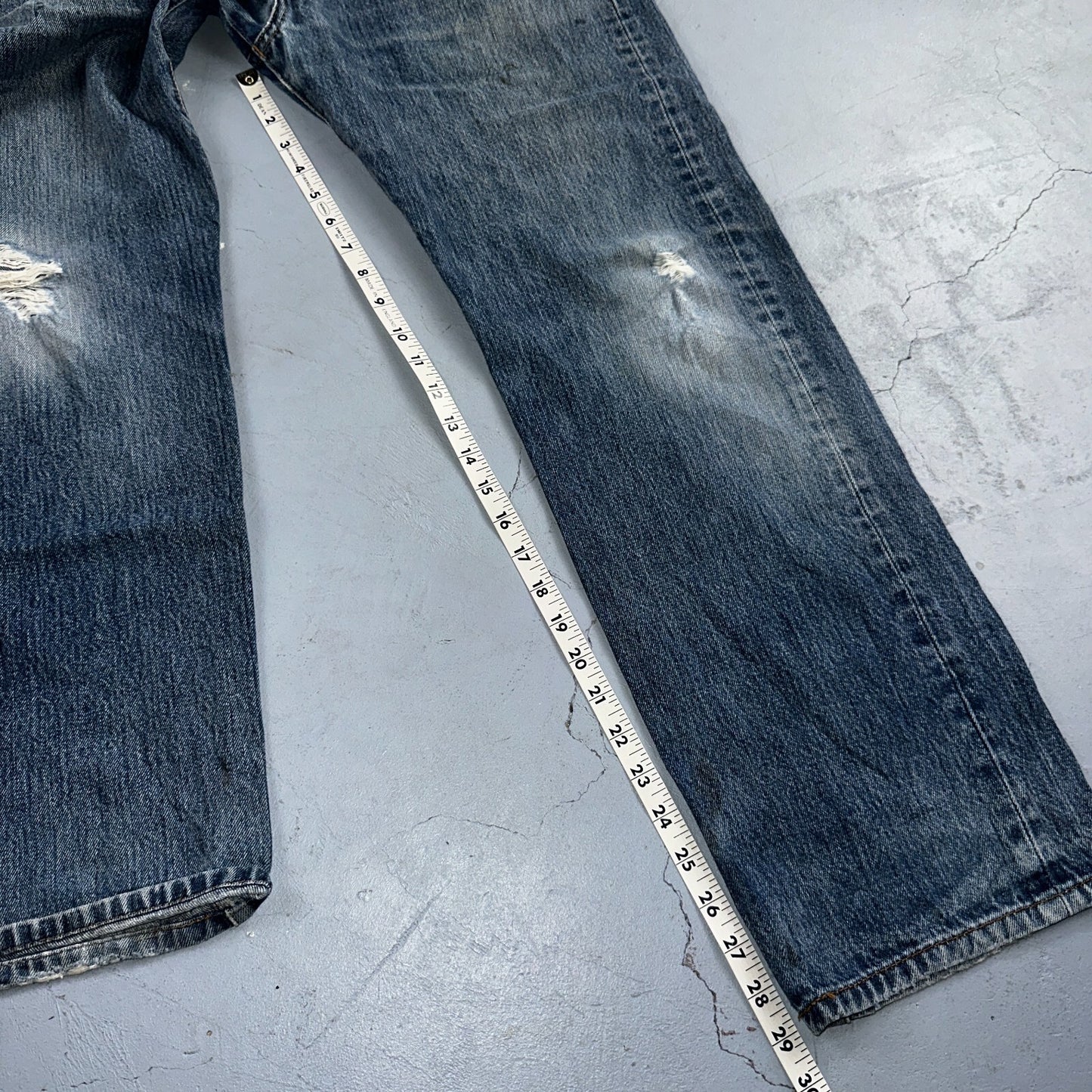 Levis 501 Vintage Y2K XX Straight Leg Jeans Blue Med Wash 34x30 Act 34x29