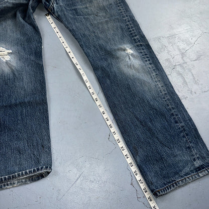 Levis 501 Vintage Y2K XX Straight Leg Jeans Blue Med Wash 34x30 Act 34x29
