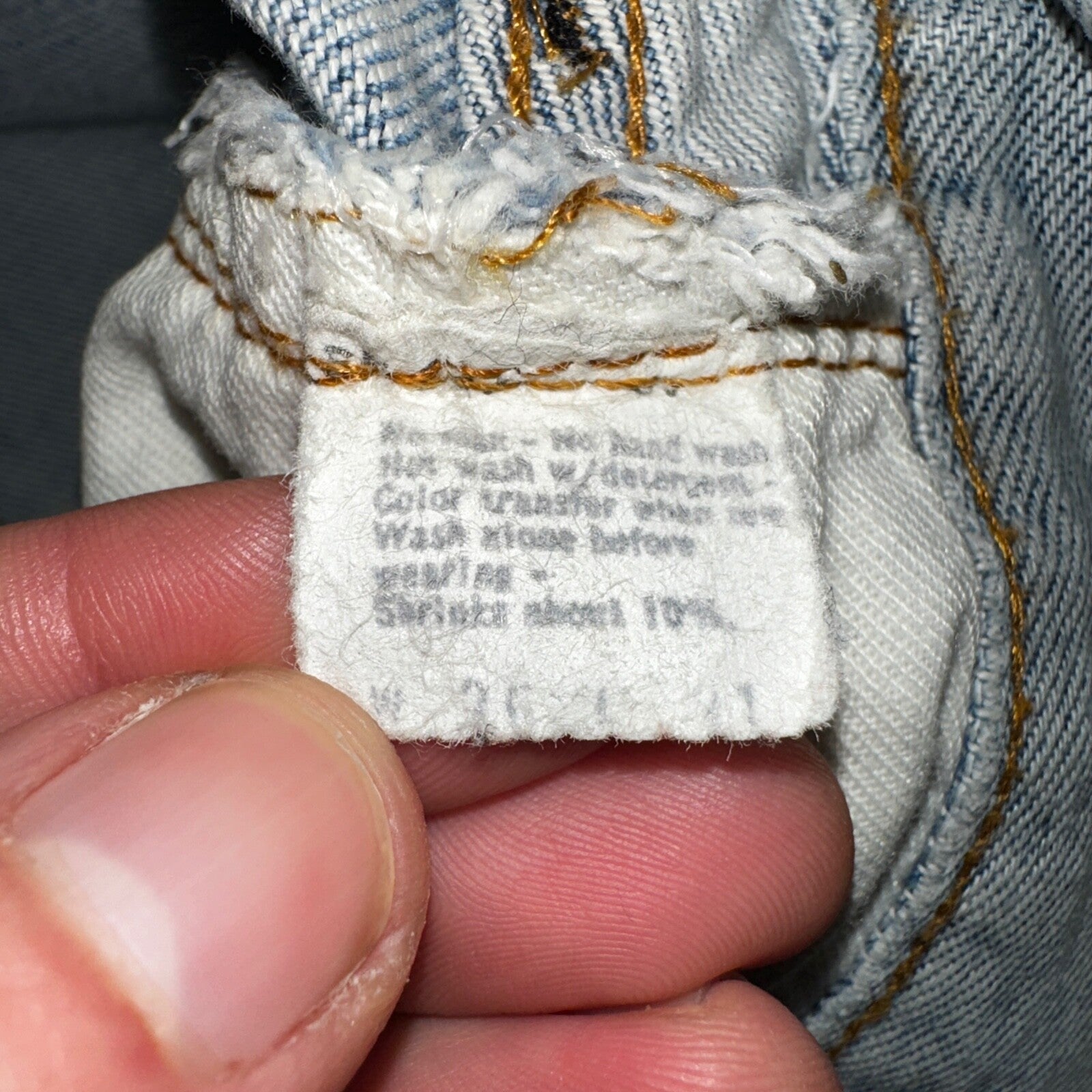 Levis 501 Vintage 80s Redline Selvedge USA XX Jeans Light Wash 36x31 Act 34x27