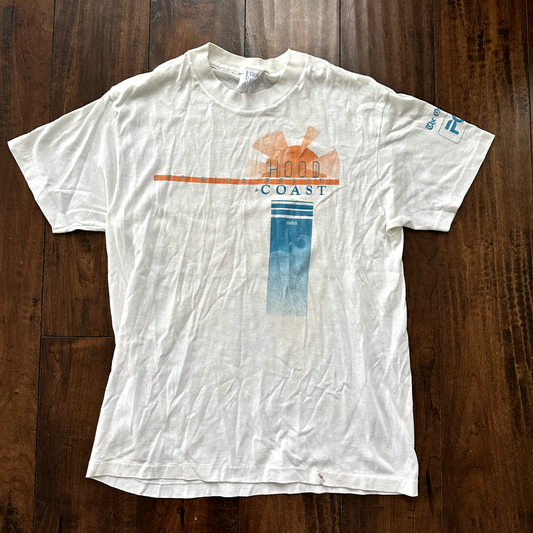 Oregon Coast Vintage T Shirt Oregonian News Rap Running Basic Cool 80s TeeJays