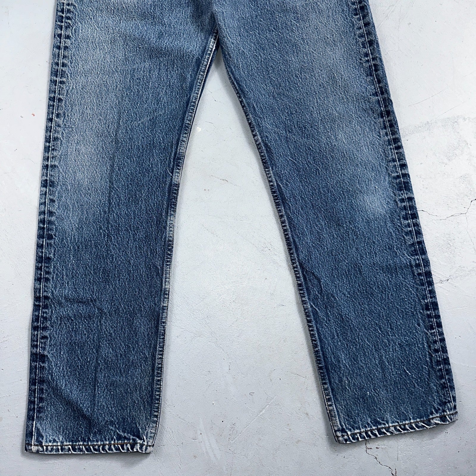 Levis 501 Vintage 90s USA XX Straight Leg Jeans Blue Med Wash 35x34 Act 32x30