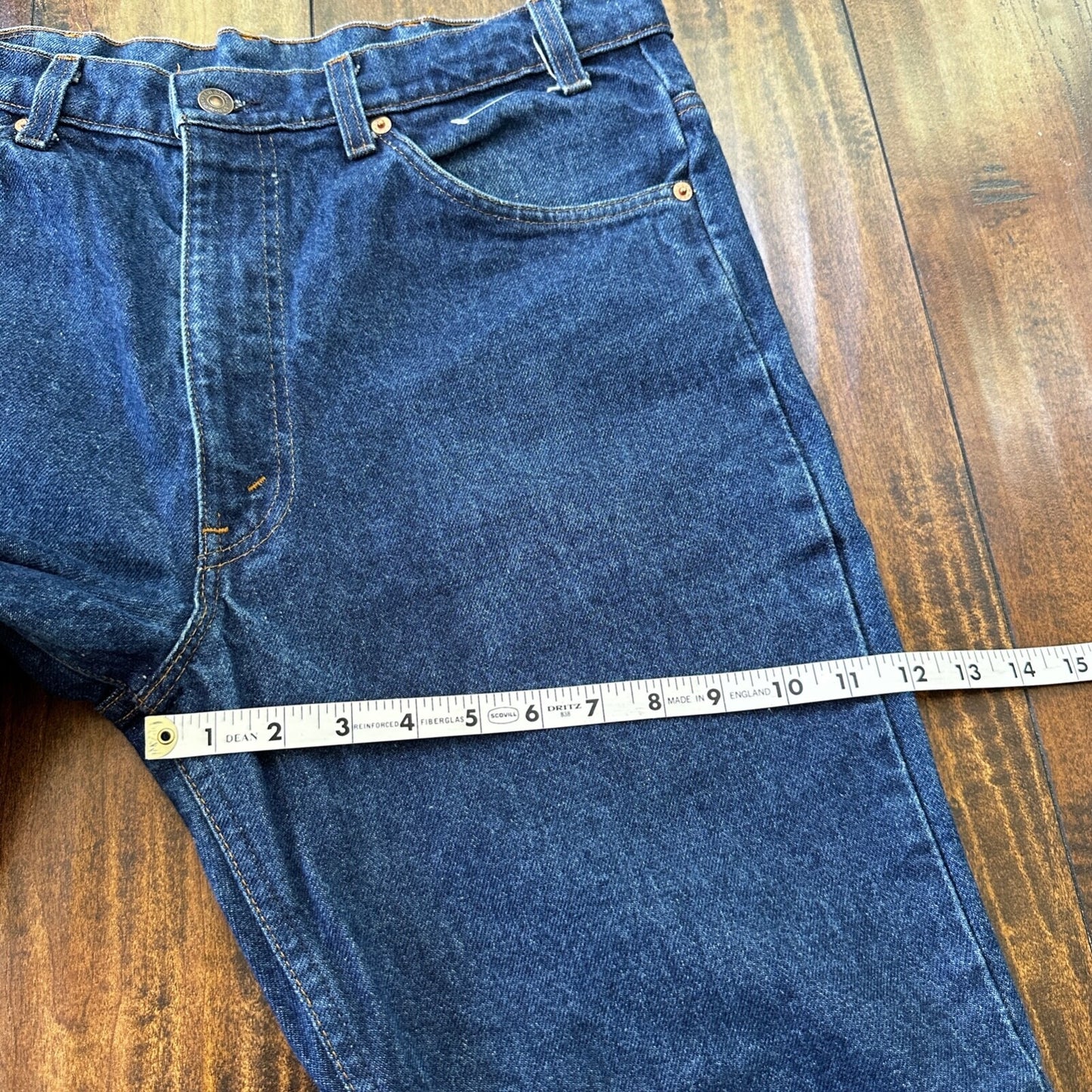 Levis 517 Vintage 80s USA Orange Tab Bootcut Flare Blue Jeans 36x33 Act 34x29