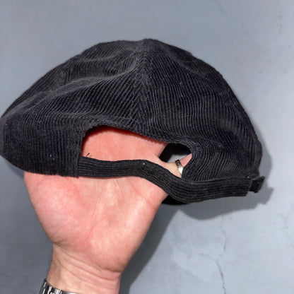 Pepsi VTG Black Corduroy Trucker Hat Cap Snapback Otto 80s 90s Rare Soda