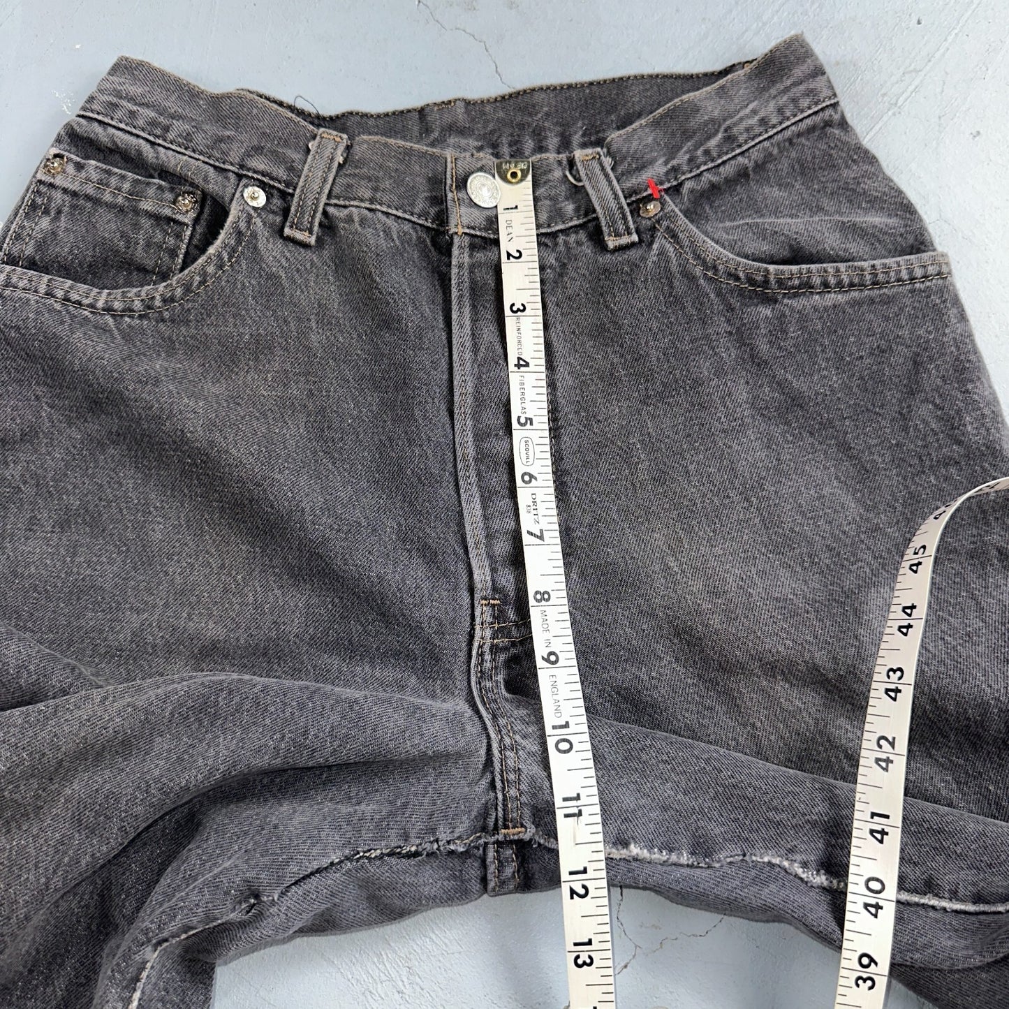 Levis 501 Vintage 80s USA XX Straight Leg Jeans Womens Faded Grey Wash Act 26x31