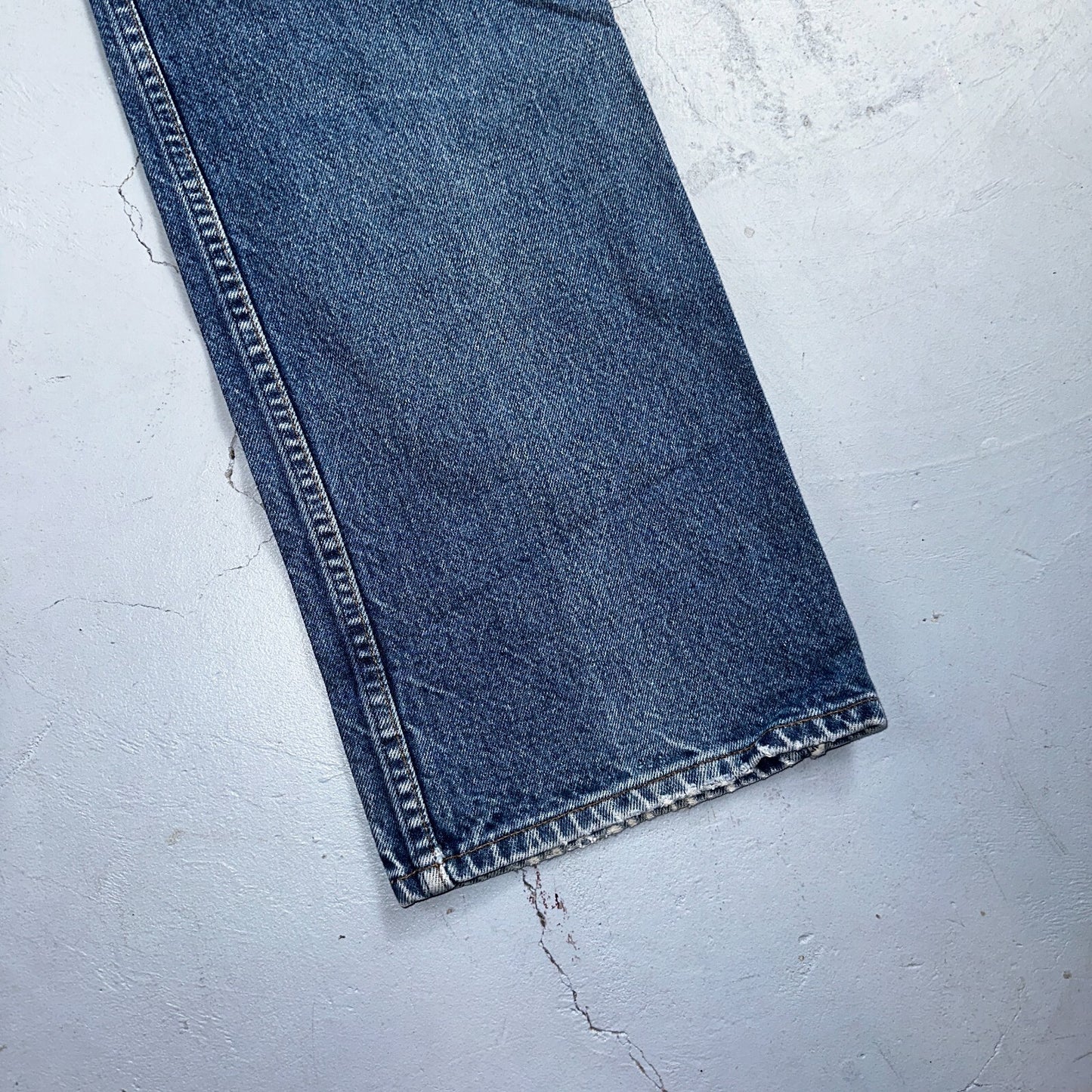 Levis 517 Vintage 90s Canada Orange Tab Bootcut Flare Blue Worn Jeans Act 38x30