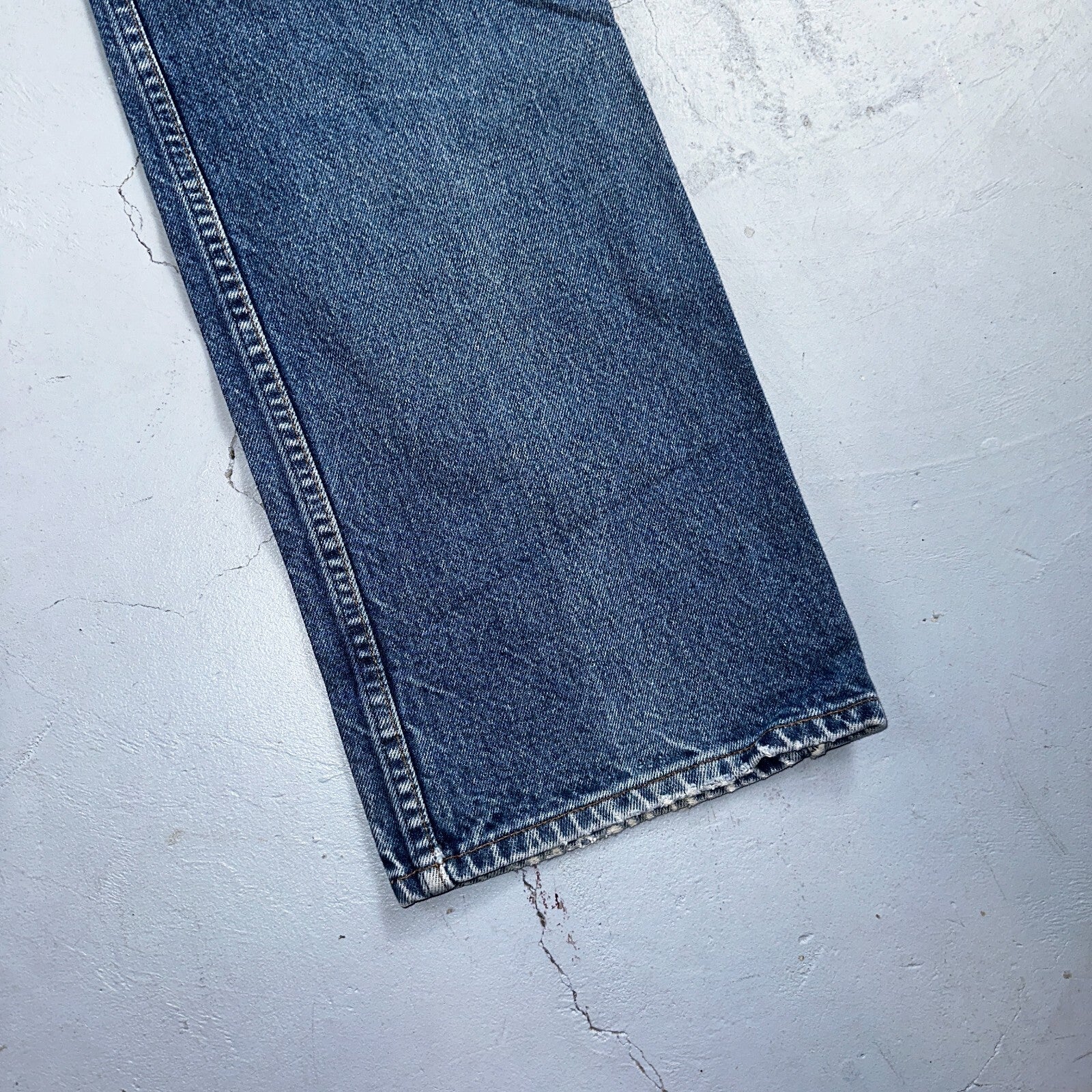 Levis 517 Vintage 90s Canada Orange Tab Bootcut Flare Blue Worn Jeans Act 38x30