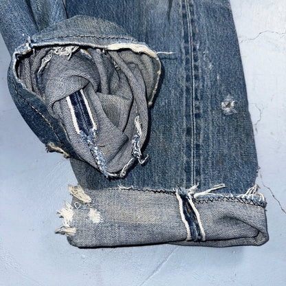 Levis 501 Vintage 80s Redline Selvedge USA XX Jeans Light Wash 34x36 Act 31x33