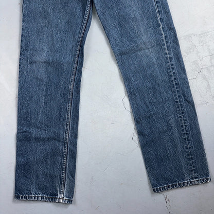 Levis 501 Vintage 80s USA XX Straight Leg Jeans Blue Med Wash 1980s Act 31x31