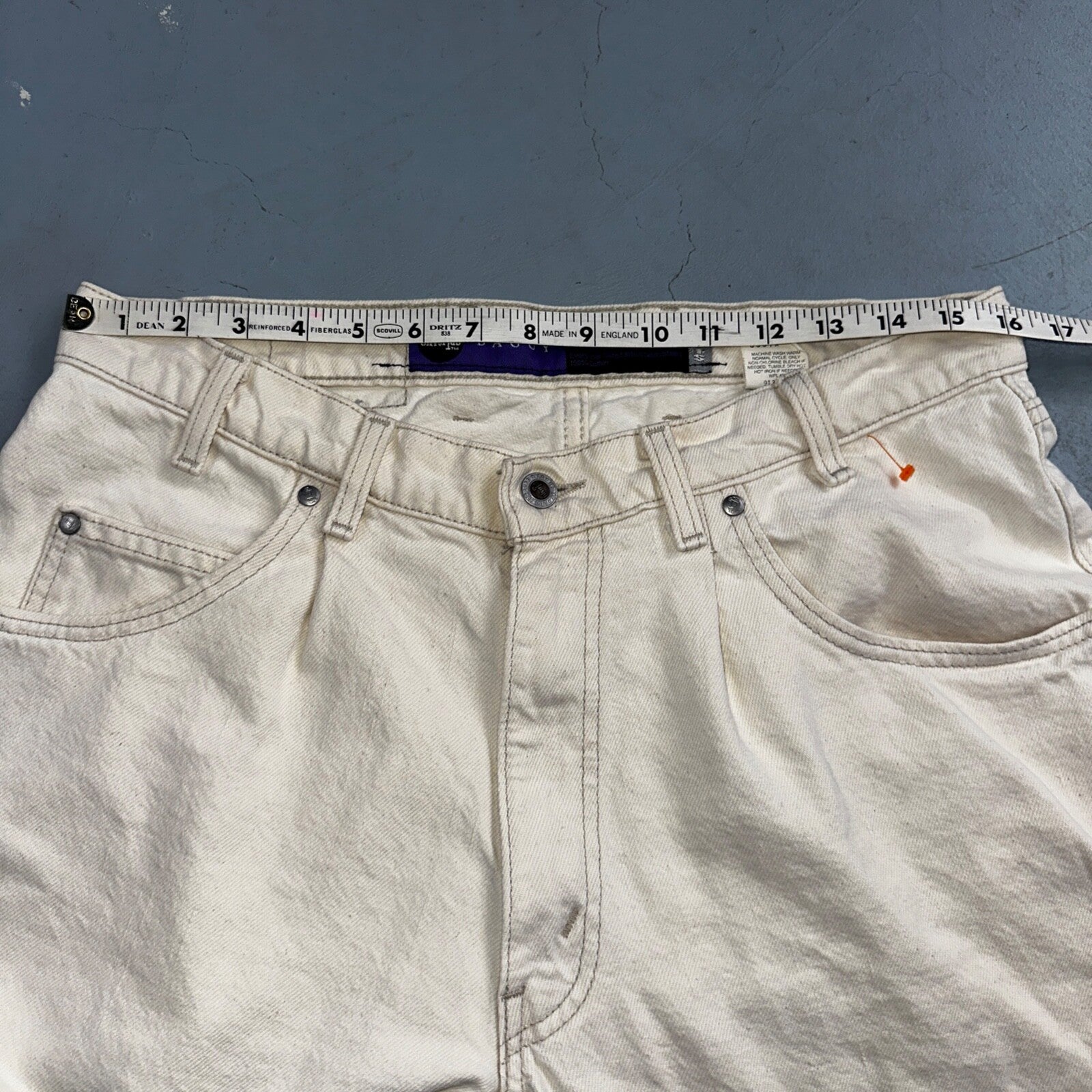 Levis SilverTab Vintage USA 90s Baggy Denim Jeans White Silver 34x30 Act 32x29