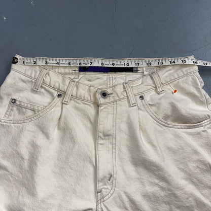Levis SilverTab Vintage USA 90s Baggy Denim Jeans White Silver 34x30 Act 32x29