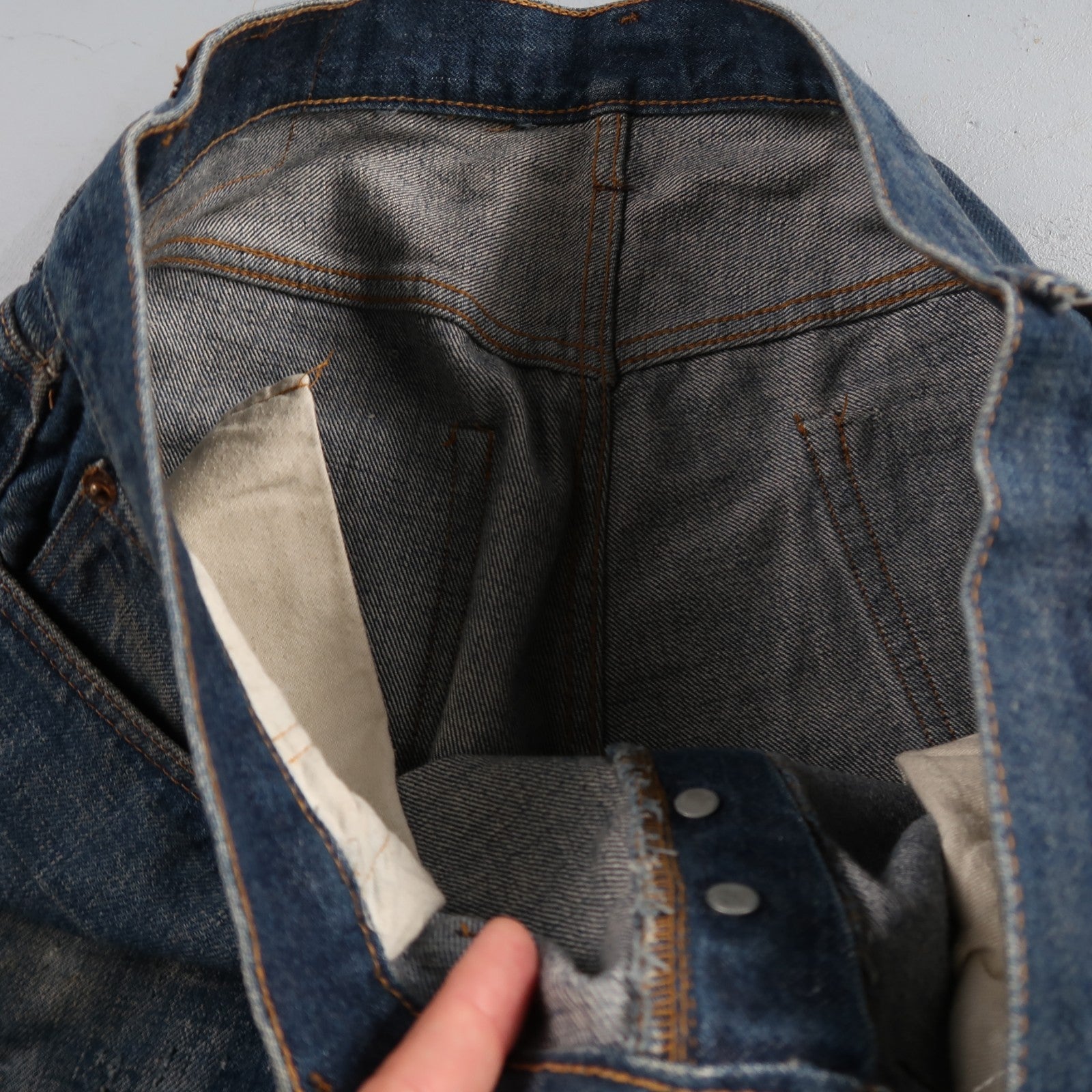 Levis 501 Vintage 70s SS Redline Selvedge USA XX Jeans Med Wash 38x32 Act 35x29