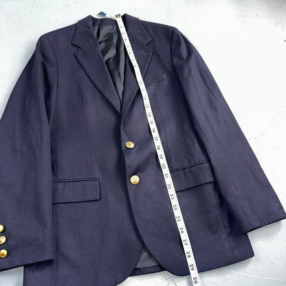 Women's Vintage Polo Ralph Lauren Blazer Jacket Made in Italy Sz 16 Wool 80s