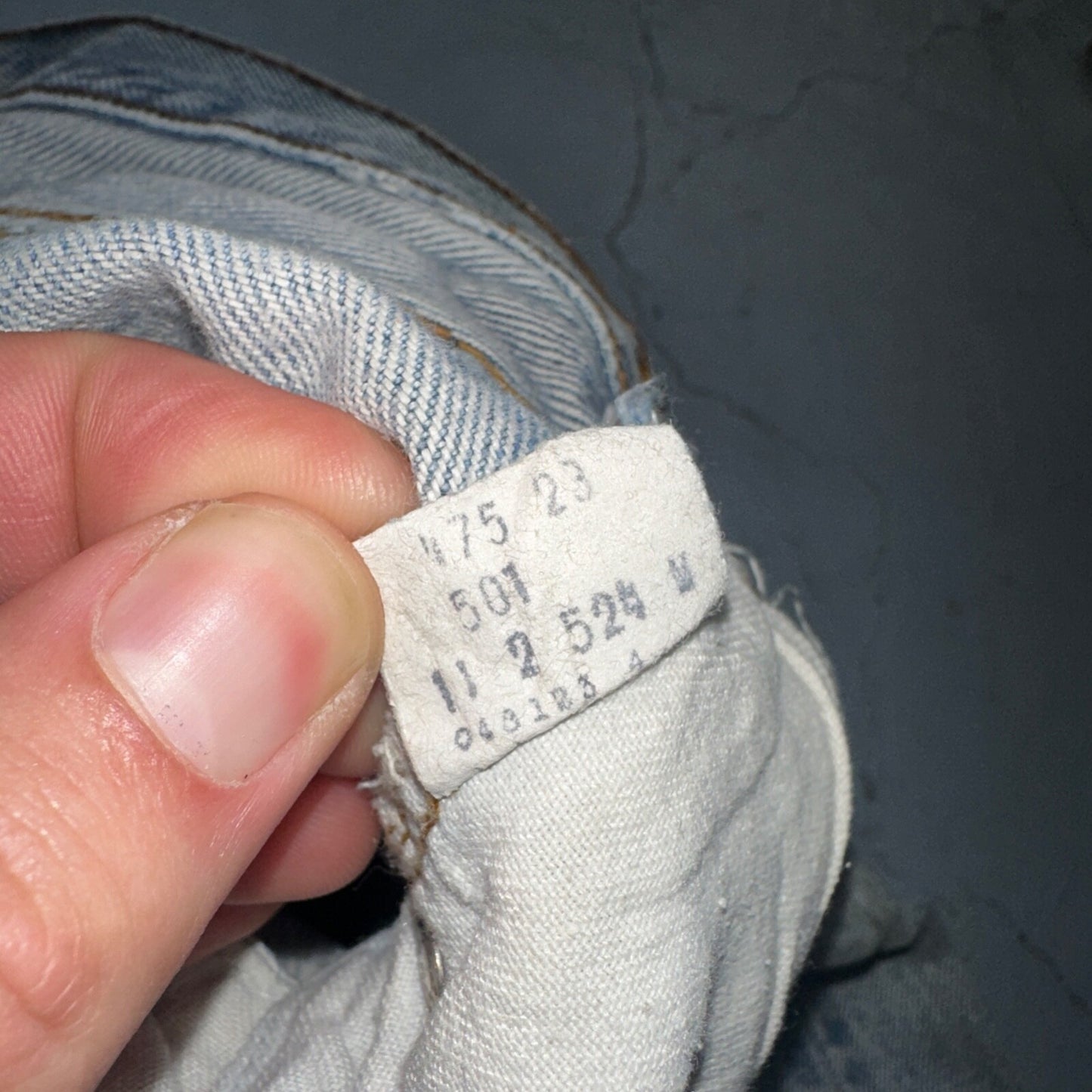 Levis 501 Vintage 80s Redline Selvedge USA XX Jeans Light Wash 27x34 Act 25x29