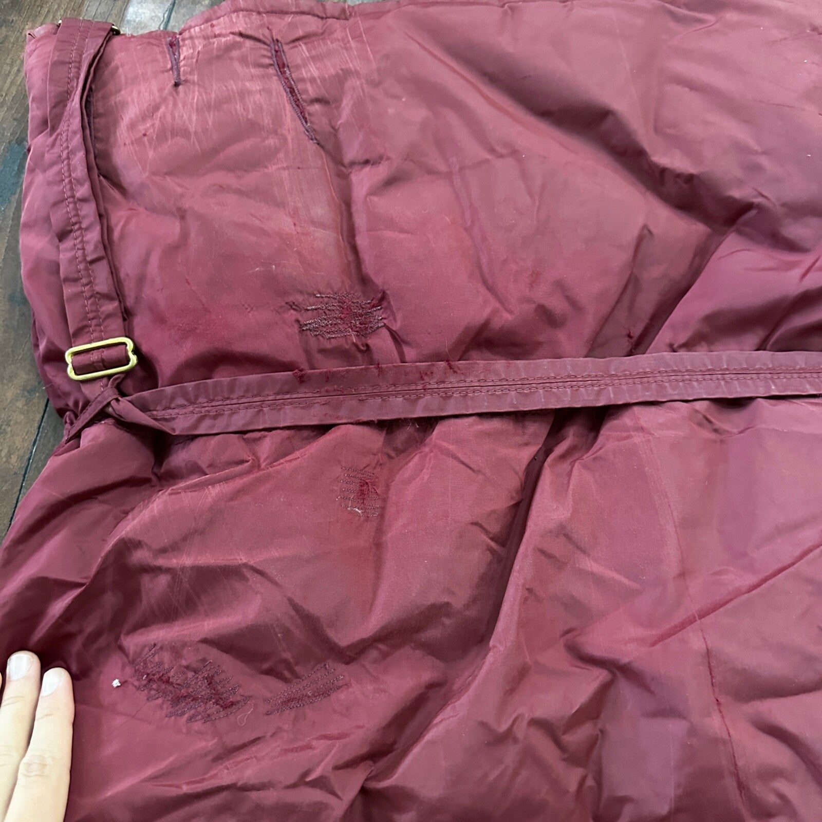 Vintage 1960s Goose Down Alp Sport Jacket L Ski Parka Coat Red Talon zip Bauer