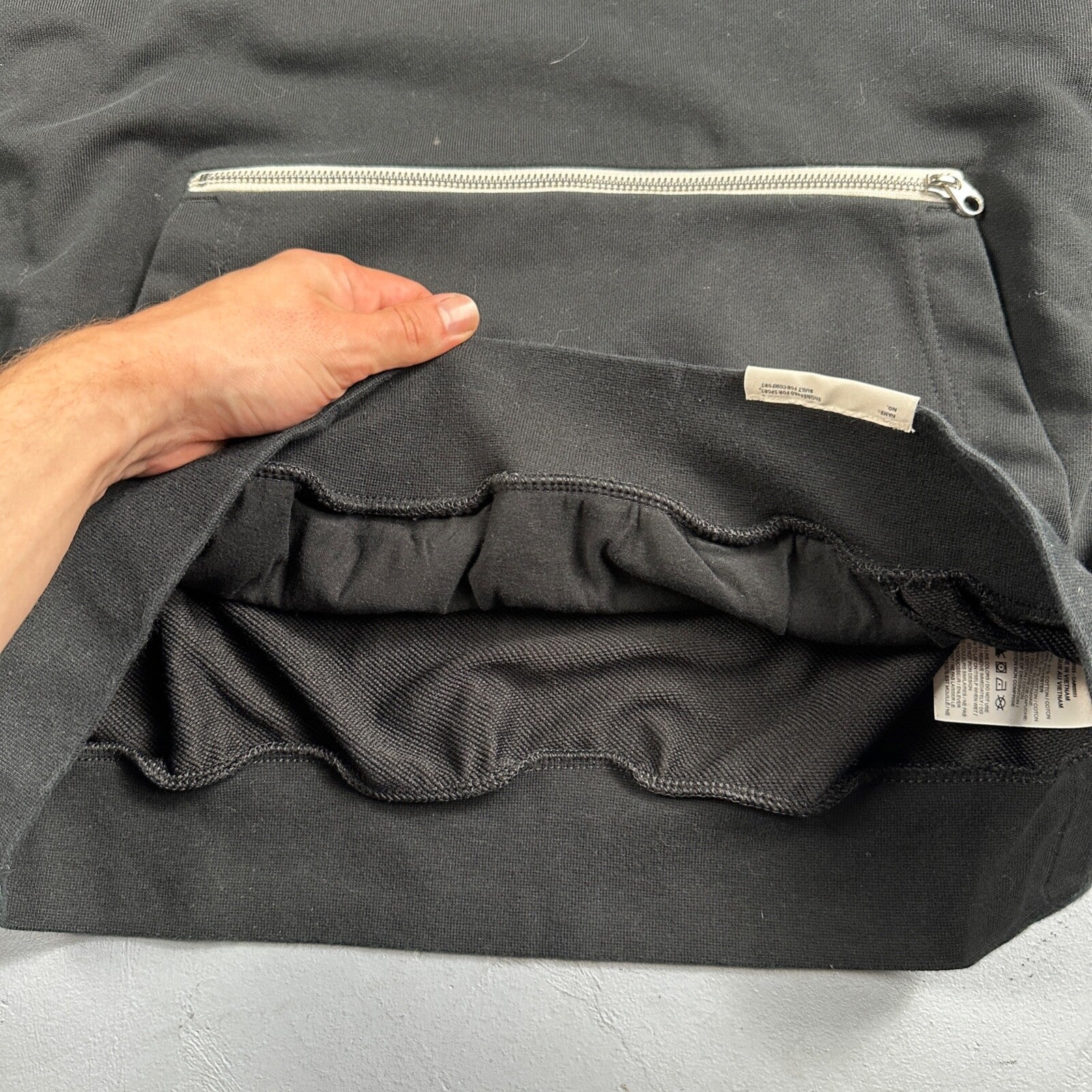 Nike After Hood Hoodie Sweatshirt Men's Size M Dri Fit West Basketball Black