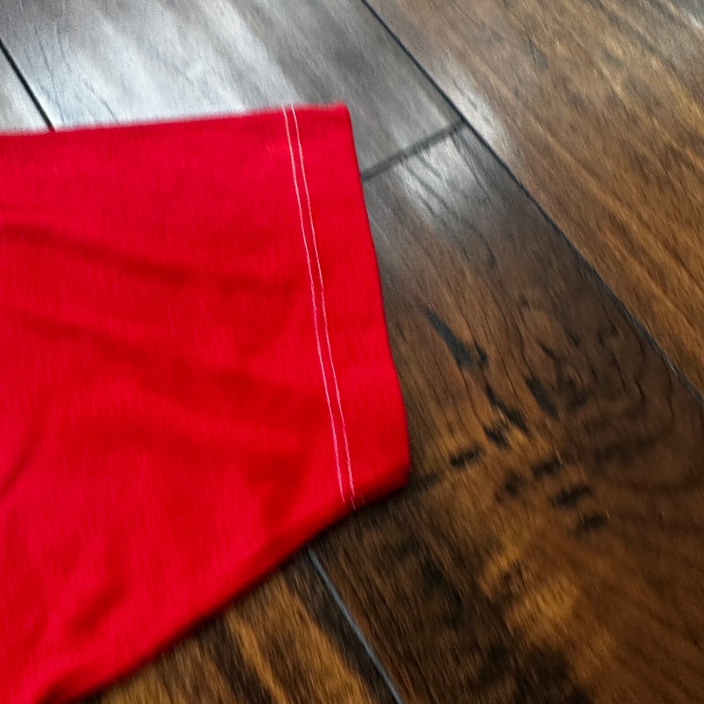 1980s Raglan Fish Vintage T Shirt 80s Red White Sports Travel USA Sun Hippie