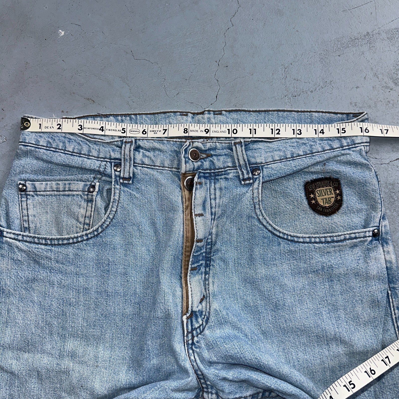 Levis VTG Silver Tab Jeans Mens Blue 40583 USA Made 90s Y2K 33x32 Ac 32x31