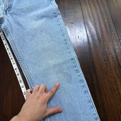 Vintage 80s Levis 505 Light Blue 70s Jeans USA Orange Tab 34x32 Act 31x30