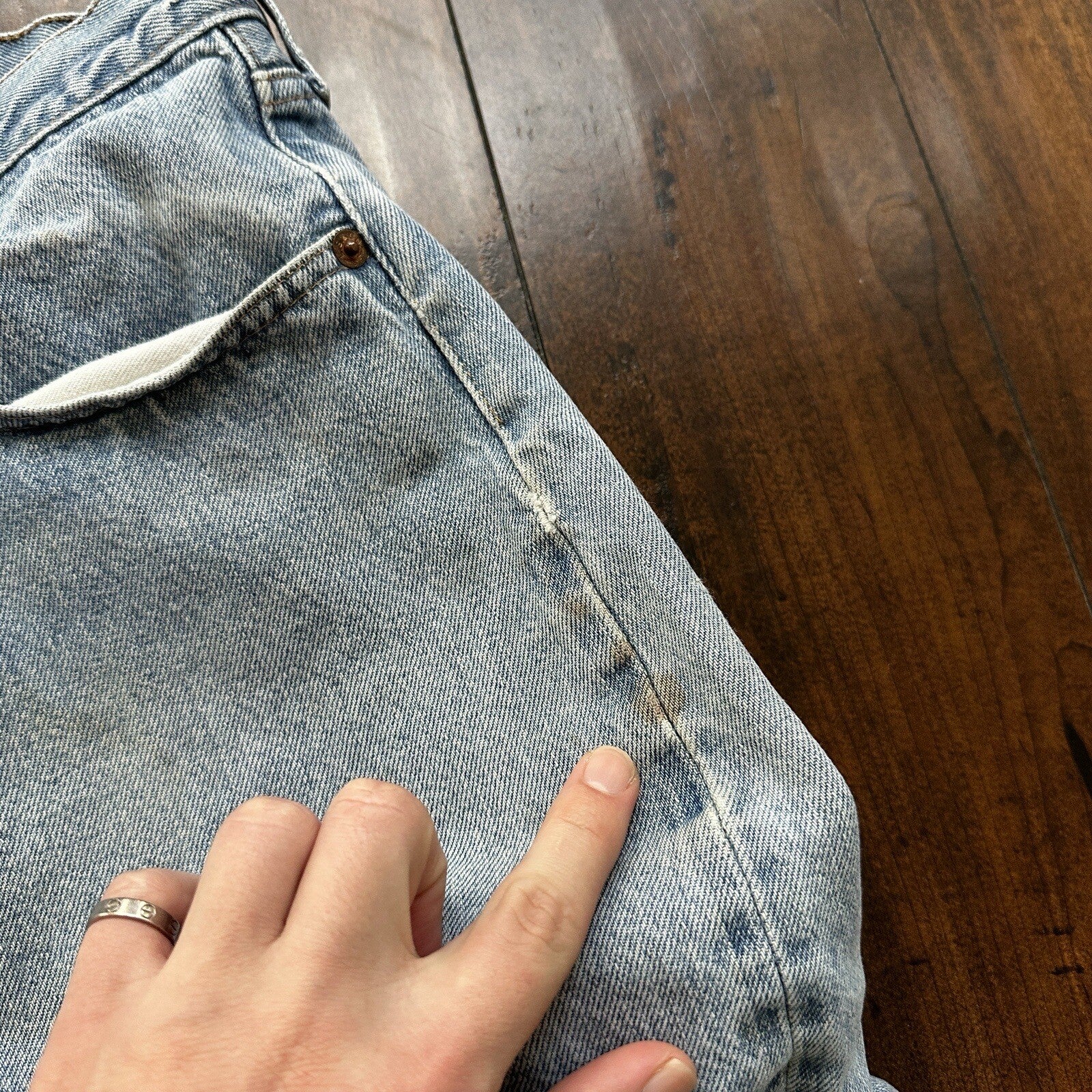 Levis Vintage 80s Redline Selvedge USA 501 XX Jeans 66 70s 36x32 Act 32x28