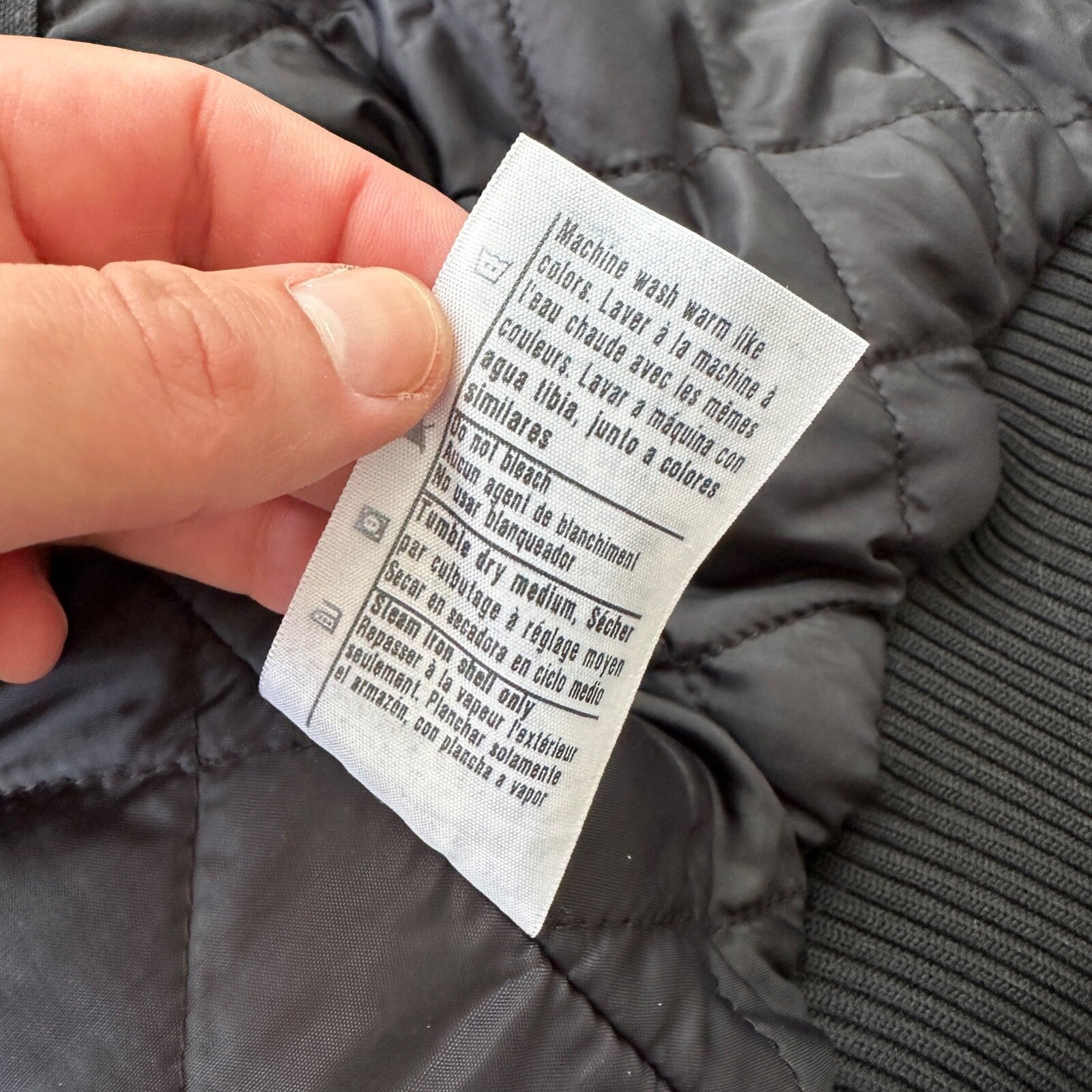 VTG Carhartt Active Jacket Adult XL Duck Canvas Black Workwear Hood 104050