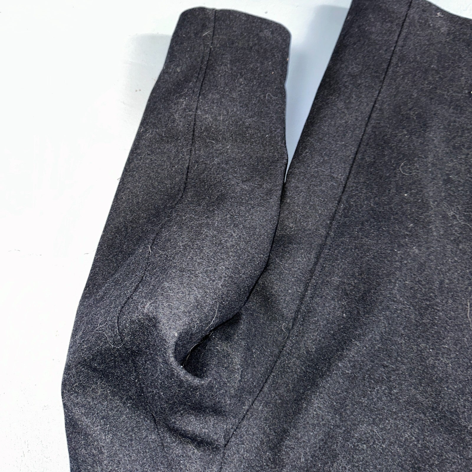 Nautica Men's Size L Double Breasted Wool Blend Collar Peacoat Black NWT $250