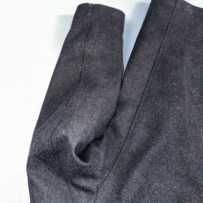 Nautica Men's Size L Double Breasted Wool Blend Collar Peacoat Black NWT $250