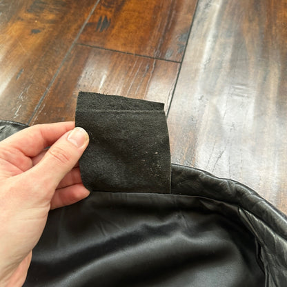 VTG 1950s Rockabilly Black Leather Talon Jacket Men 40 Zip 50s 60s 1960s Bike