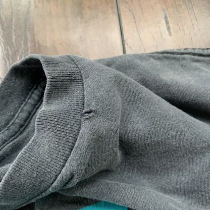 Nike Air Vintage T Shirt 90s Gray Tag Chop Gym Summer Tank Faded Black Thrashed