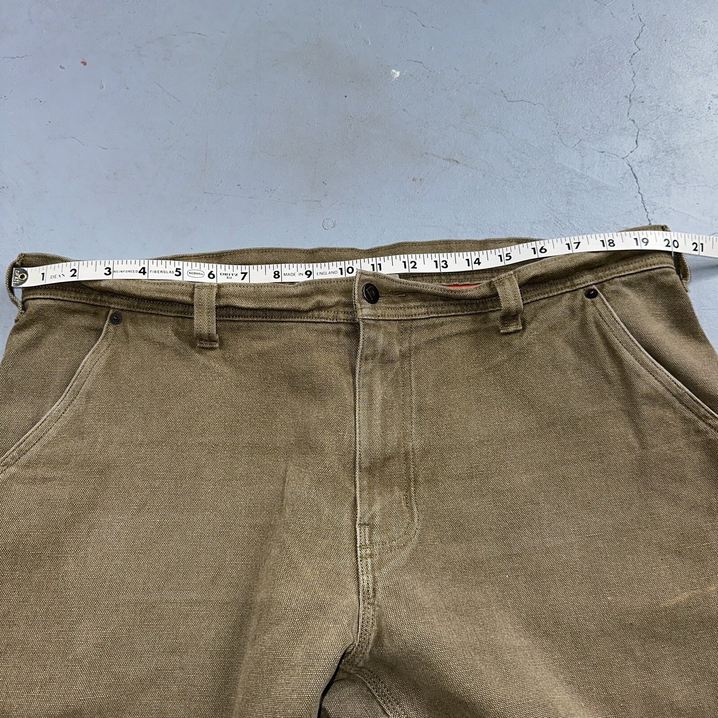 Patagonia Iron Forge Hemp Canvas Double Knee Brown Pants Mens 38 X 31 55296 40