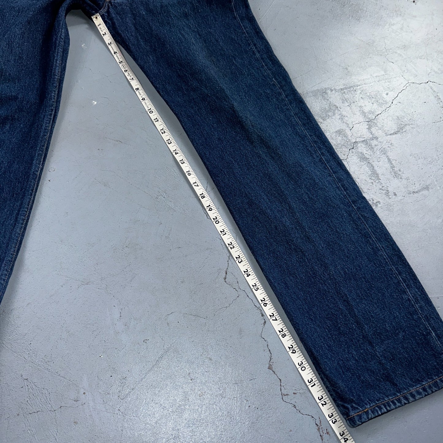 Levis 501 Vintage Y2K 90s XX Straight Leg Jeans Blue Dark Wash 34x34 Act 32x33